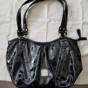 Sag Harbor Satchel Handbag Black